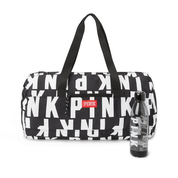 PINK Victoria's Secret Handbags - Pink Victoria’s Secret Duffle Duffel Bag Bottle